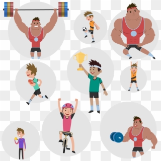 Animated Sports Characters - Animation Clipart