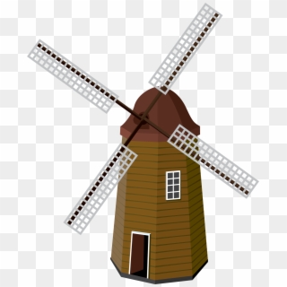 Big Image - Clip Art Of Windmill - Png Download