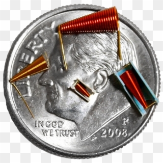 Conical Coils On Dime E1521826071182 - Micro Inductor Clipart