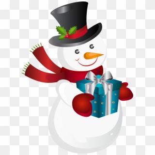 Snowman Clipart Love - Christmas Snowman Clipart Png Transparent Png