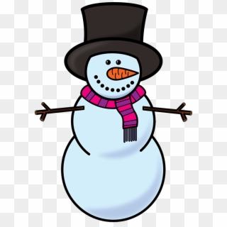 Svg Library Stock Snowman Clip Art Free Nastaran S - Winter Clipart Black And White Png Transparent Png