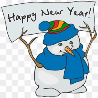 Free Snowman Clipart Transparent Background Hd Images - Happy New Year Clipart Free - Png Download