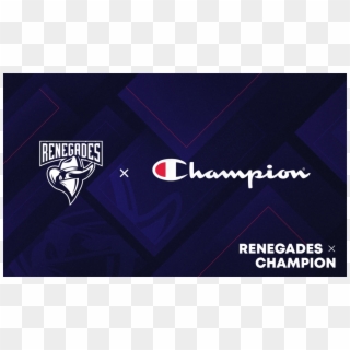 Renegades Is Latest Organisation To Partner With Champion Clipart