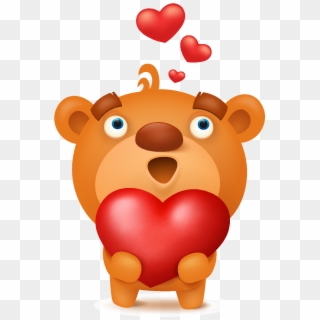 Cartoon Cute Heart Shaped Bear Element Clipart