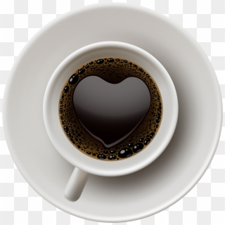 Coffee With Heart Png Clip Art - Coffee Transparent Heart