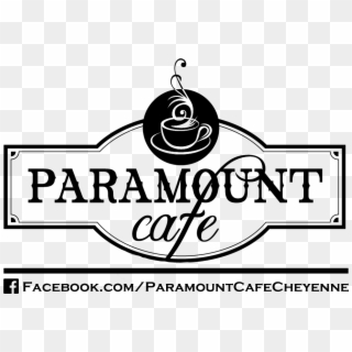 Paramount Cafe Logo Bw Cups - We Are Our Mountains Clipart