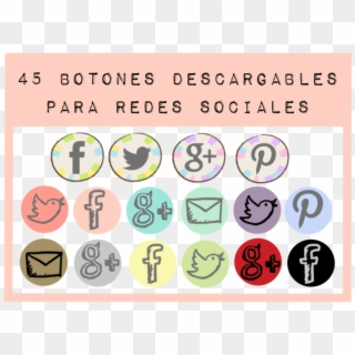 Iconos Redes Sociales Png Gris - Facebook Clipart
