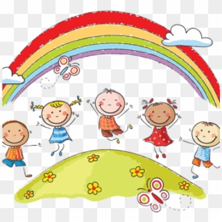 Arco Iris 400x - Children And Rainbows Clipart