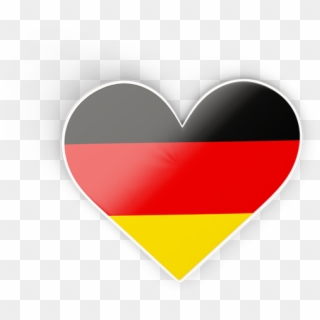 Illustration Of Flag Of Germany - Germany Flag Heart Png Clipart