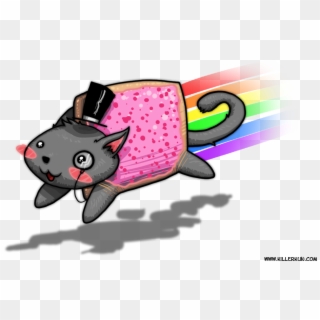 Com Cat Pink Mammal Vertebrate Cartoon Technology - Pop Tart Pink Nyan Cat Clipart