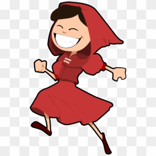 Red Riding Hood Clipart Happy Girl - Little Red Riding Hood - Png Download