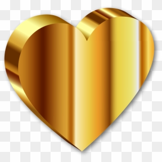 Gold Heart - Heart Of Gold Png Clipart