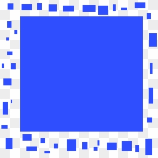 A Blue Square - Circle Clipart