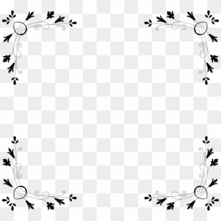 Video Black And White Visual Arts Map Floral Design - Cyber Border Clipart