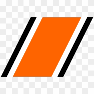 Open - Orange Racing Stripes Png Clipart
