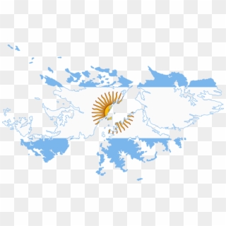 Flag Map Of Falkland Islands - Falkland Islands Clipart