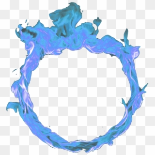 Blue Fire Circle Picture - Blue Fire No Background Clipart