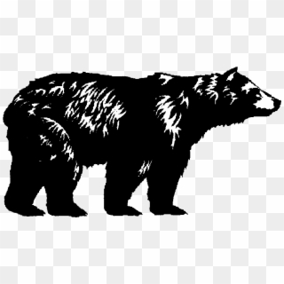 Black And White Bear Png Clipart