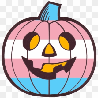 I Usually Have A Trans Pride Flag For My Slack Status - Cute Halloween Pumpkin Coloring Pages Clipart