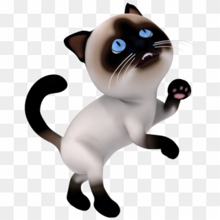 3d Cartoon Cat Character Asking For Food - 3d Cartoon Characters Png Clipart