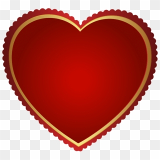 Free Png Red Gold Heart Transparent Png - Portable Network Graphics Clipart