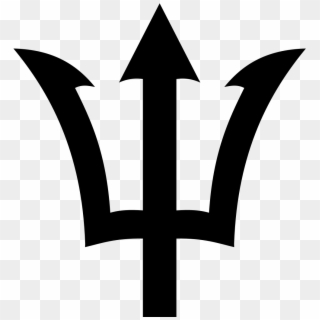 File - Trident Logo - Svg - Greek God Poseidon Symbol Clipart