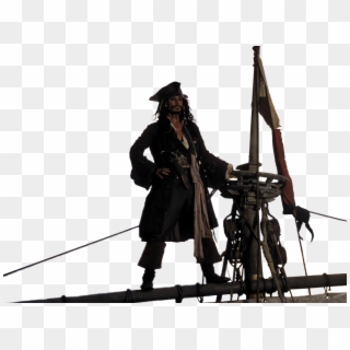Reklama - Jack Sparrow On Ship Clipart