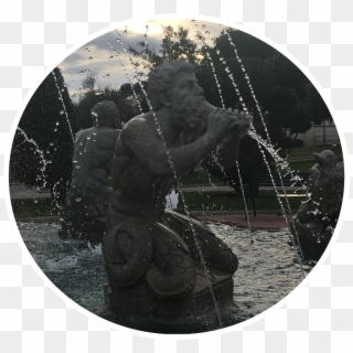 Fountain Sculpture Png Pngstickers Pngedit Old Fountai - Reflection Clipart