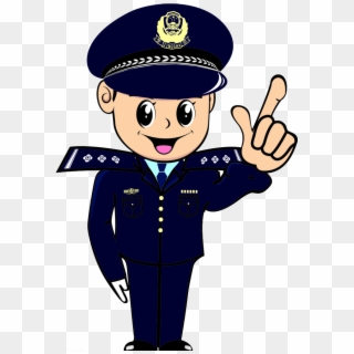 Police Officer Cartoon - Polisi Cartoon Png Clipart