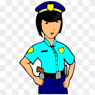 Filepolicewoman - Svg - Police Officer Clipart - Png Download