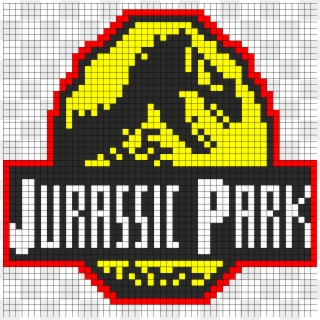 Jurassic Park Logo Perler Bead Pattern / Bead Sprite - Hama Beads Jurassic Park Clipart