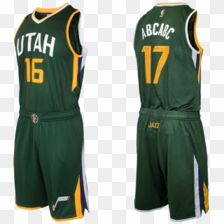 1 - Utah Jazz Uniform Green Clipart