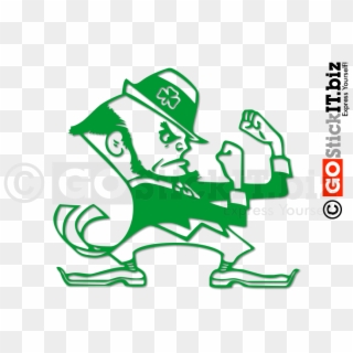 Notre Dame Leprechaun Logo - Grace King Fighting Irish Clipart