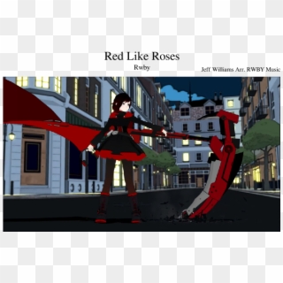 Red Like Roses Sheet Music Composed By Jeff Williams - Rwby Ruby Rose Volume 1 Clipart