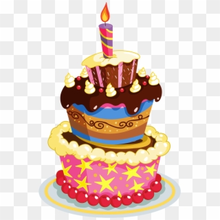 Emoji Clipart Birthday Cake - Happy Birthday Cake Transparent - Png Download
