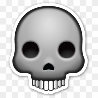 Skull Emoji Transparent Background Clipart