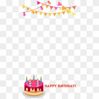 Happy Birthday Cake - Happy Birthday Snapchat Filter Clipart