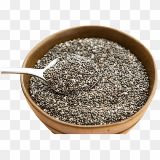 Bowl Of Chia Seeds - Chia Seeds Png Clipart