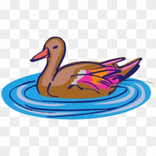 Free Png Download Duck Swimming Png Images Background - Clip Art Duck In Water Transparent Png