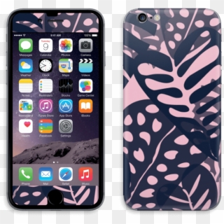Tropical Plants Army Skin Iphone 6/6s - Custodia In Pelle Rosa Cipria Iphone 6 Clipart