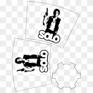 Han Solo Cup Template - Han Solo Clipart
