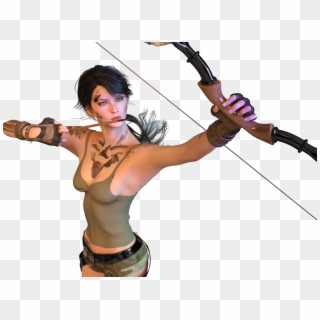 Lara Croft (no Postwork) - Daz Studio Lara Croft Clipart
