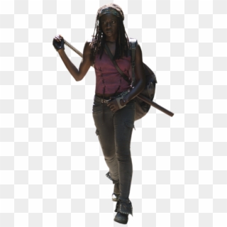 Lara Croft Michonne - Rick Walking Dead Png Clipart