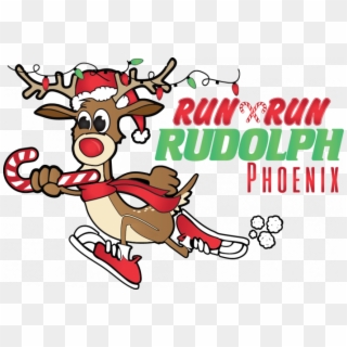 Runners Will Follow The Running Trails Of The Skunk - Run, Run Rudolph Half Marathon Clipart