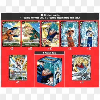 14 Limited Cards - Dragon Ball Super Card Game 2019 Cards Clipart