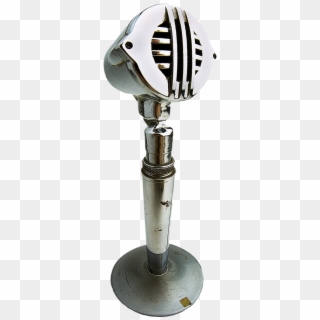 Download Retro Microphone On Stand Png Image - Vintage Microphone Stand Transparent Clipart