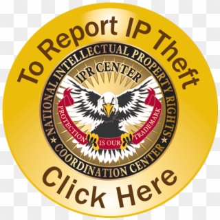 To Report Ip Theft, Click Here - National Intellectual Property Rights Coordination Clipart
