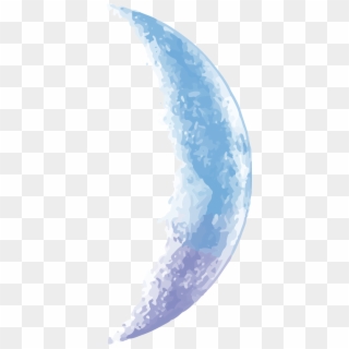 Half Moon Png Images - Transparent Blue Moon Crescent Clipart