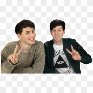 Also Here's The Transparent From Earlier But With Philly - Dan And Phil Transparent Clipart