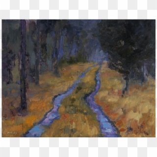 Forest Road - Painting Clipart